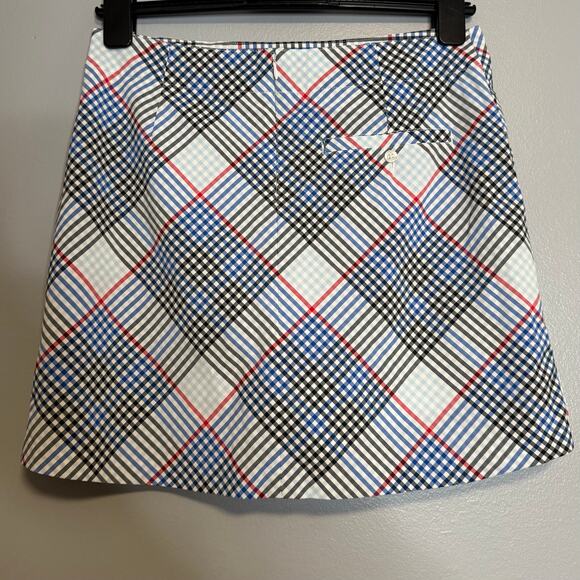 Lady Hagen Blue Plaid Athletic Skort 8 Golf Tennis - Picture 5 of 5